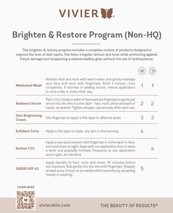 Vivier Brighten & Restore Program (Non-HQ)